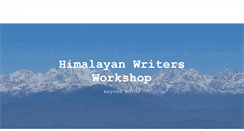 Desktop Screenshot of himalayanwritersworkshop.com